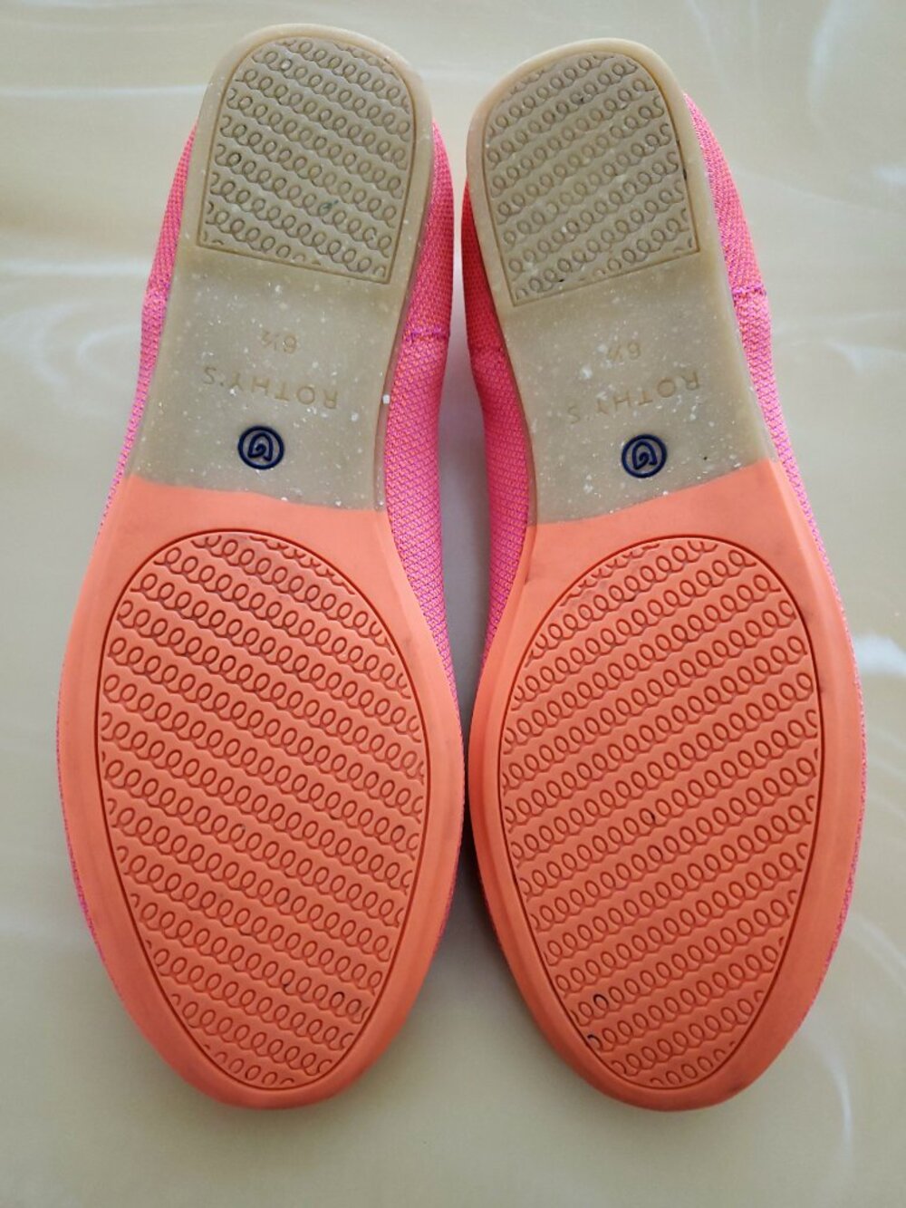Rothy’s The Flat Tropical Pink Limited Edition Women’s Slip On Flats Size 6.5 - Picture 10 of 13